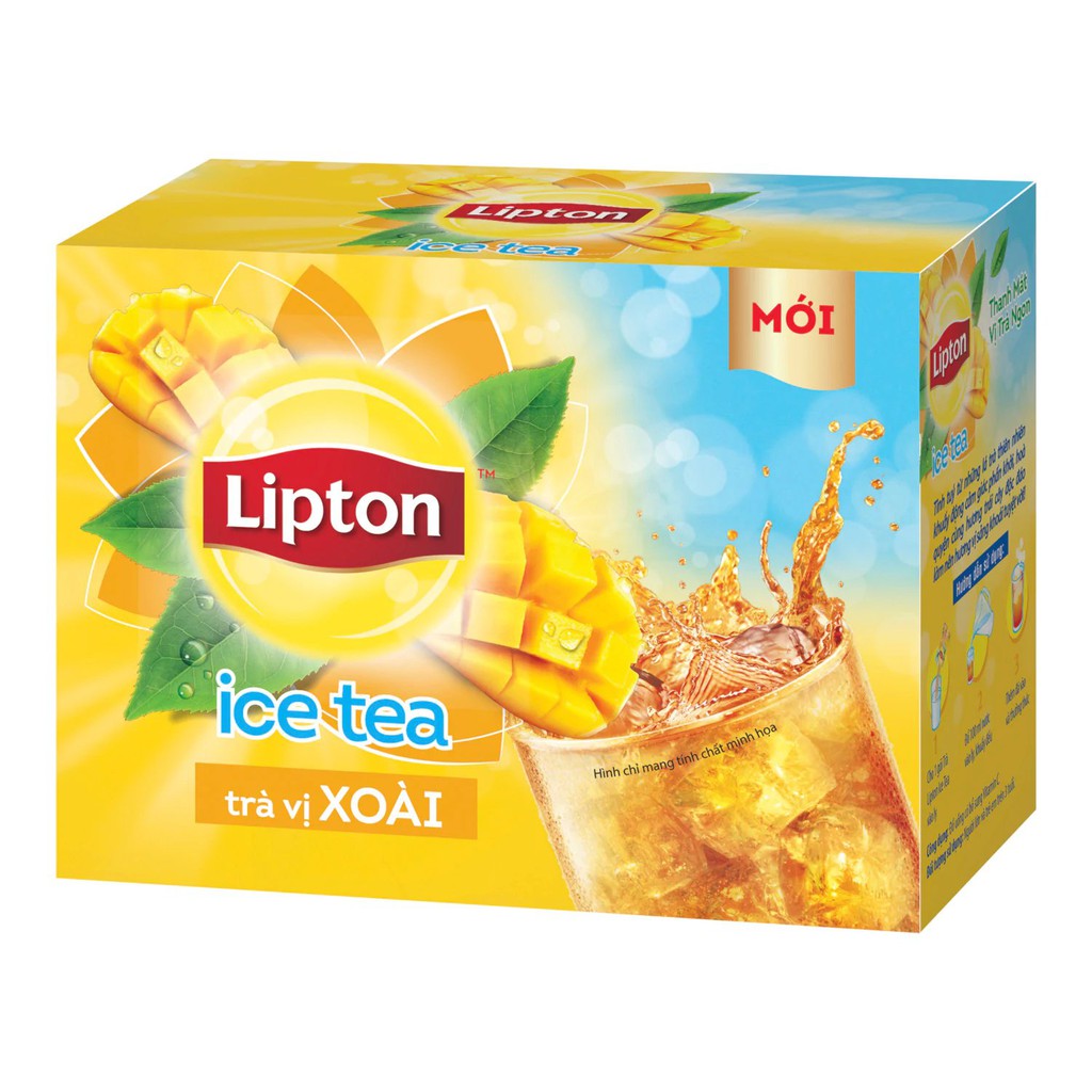 Trà Lipton Ice Tea Hòa Tan Vị Xoài (Hộp 16 Gói X 14 G)