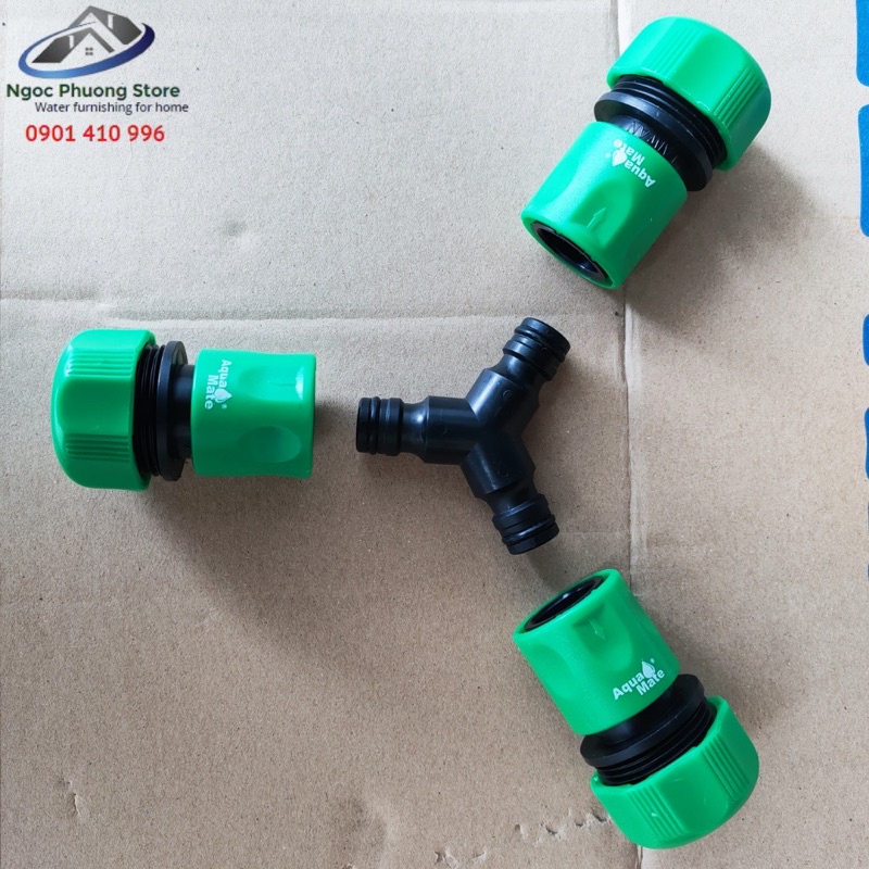 Cút nối nhanh dương chia 3 hướng ống mềm 14mm-21mm AQUAMATE ĐÀI LOAN - Mã W3280