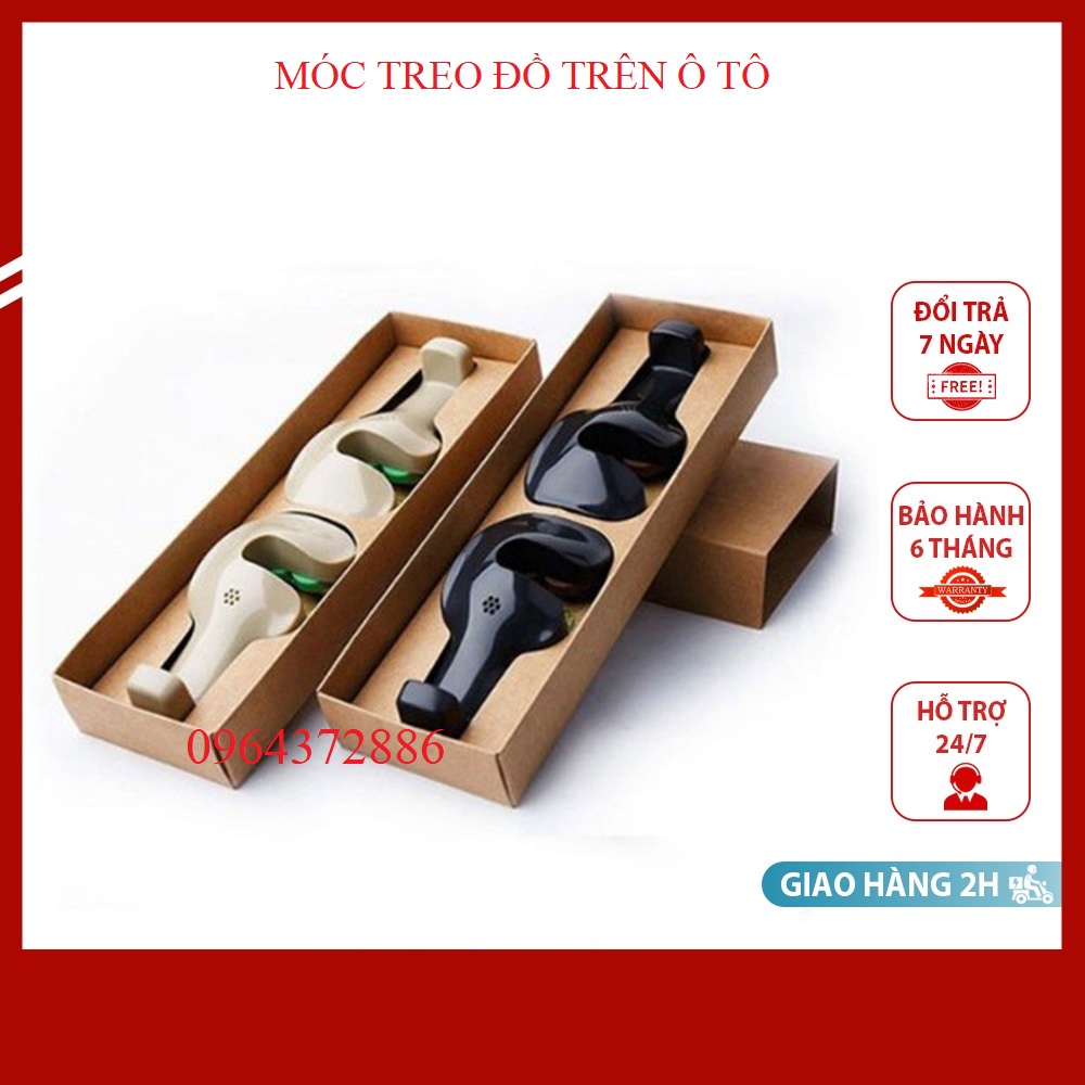 Bộ 2 móc treo đồ sau ghế trên ô tô