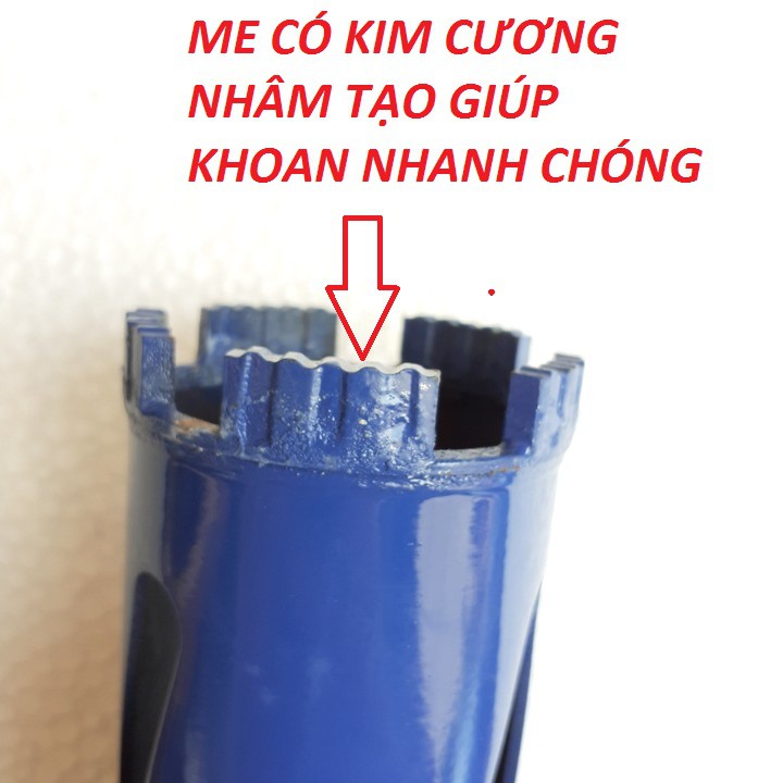 Mũi Khoan Rút Lõi Bê Tông Khô Kích Thước 63mm Dành Cho Anh Em Thợ Điều Hòa