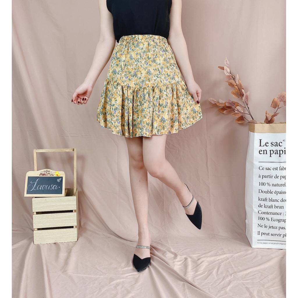 Chân Váy Hoa Nhí Vintage Hai Lớp 🐷FREESHIP🐷 Chân Váy Ngắn Phong Cách Hàn Quốc LAVUSA Chất Vải Voan Nhật CV17 | BigBuy360 - bigbuy360.vn