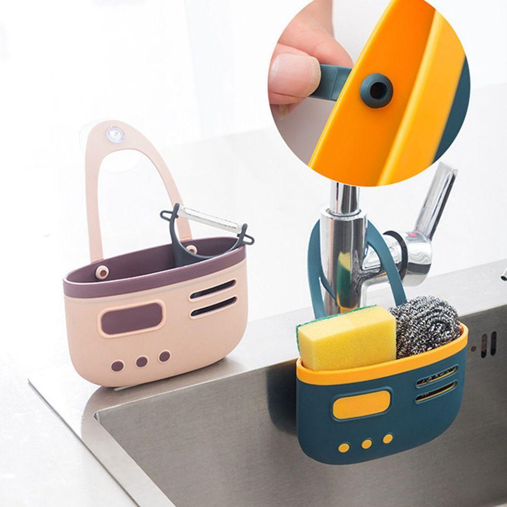 Giá Đỡ Bọt Biển Rửa Chén 4 Màu Bằng Silicon Có Thể Điều Chỉnh Tiện Lợi