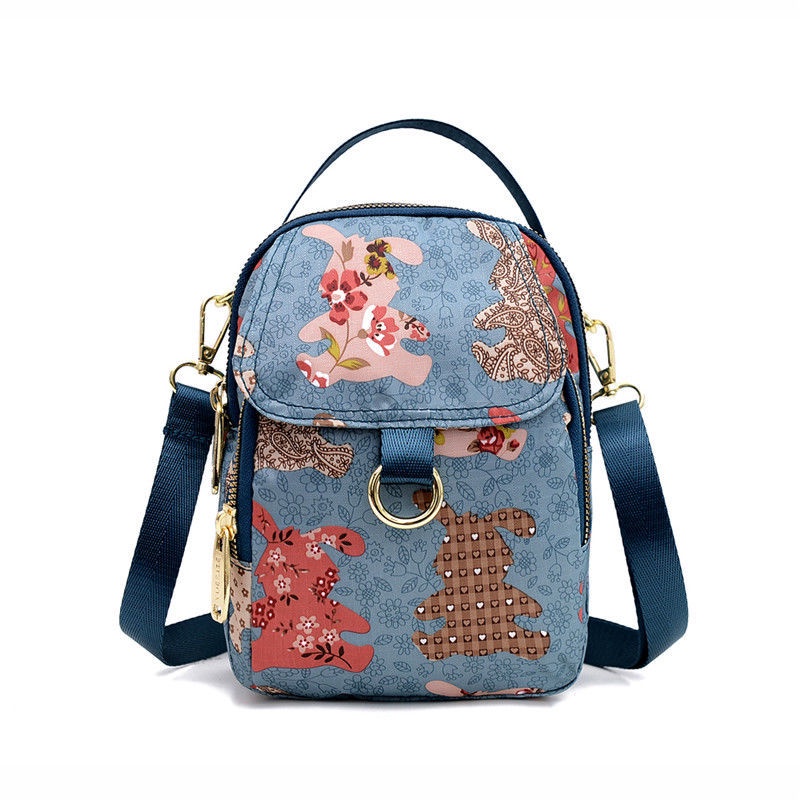 Túi Đeo Chéo Vải Oxford Mini Đựng Điện Thoại/Tiền Xinh Xắn Cho Nữ