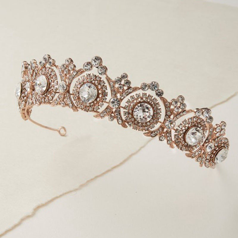 Vương miện cô dâu kiểu công chúa cổ điển