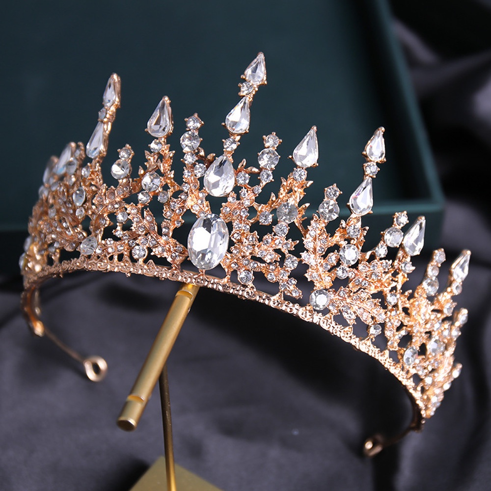 Vương Miện Hợp Kim Đính Đá Lấp Lánh Thời Trang