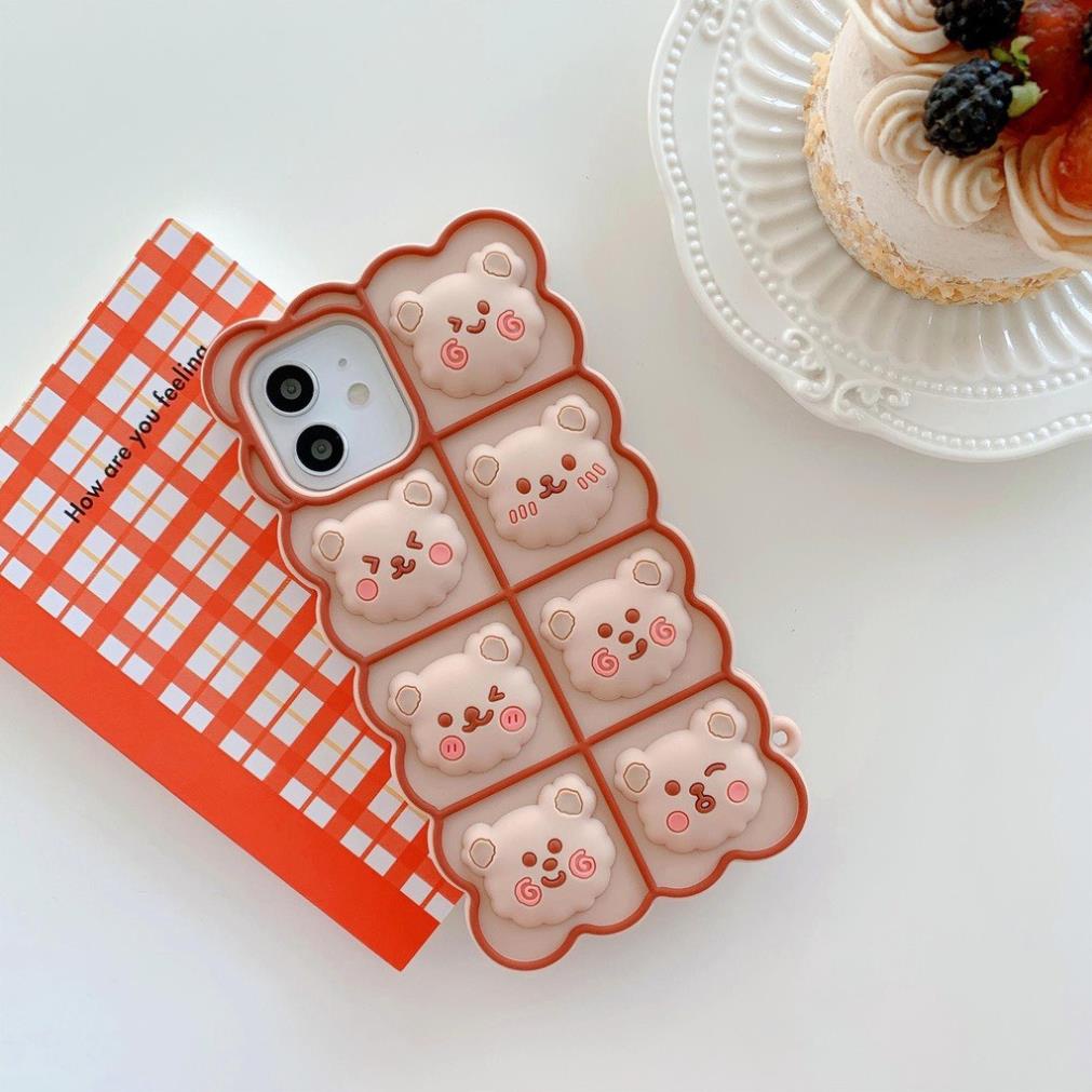 Ốp Điện Thoại Hình nổi Cho iPhone 6 6s se 2020 7 8 Plus X XS Max 11 12 13 Pro Max