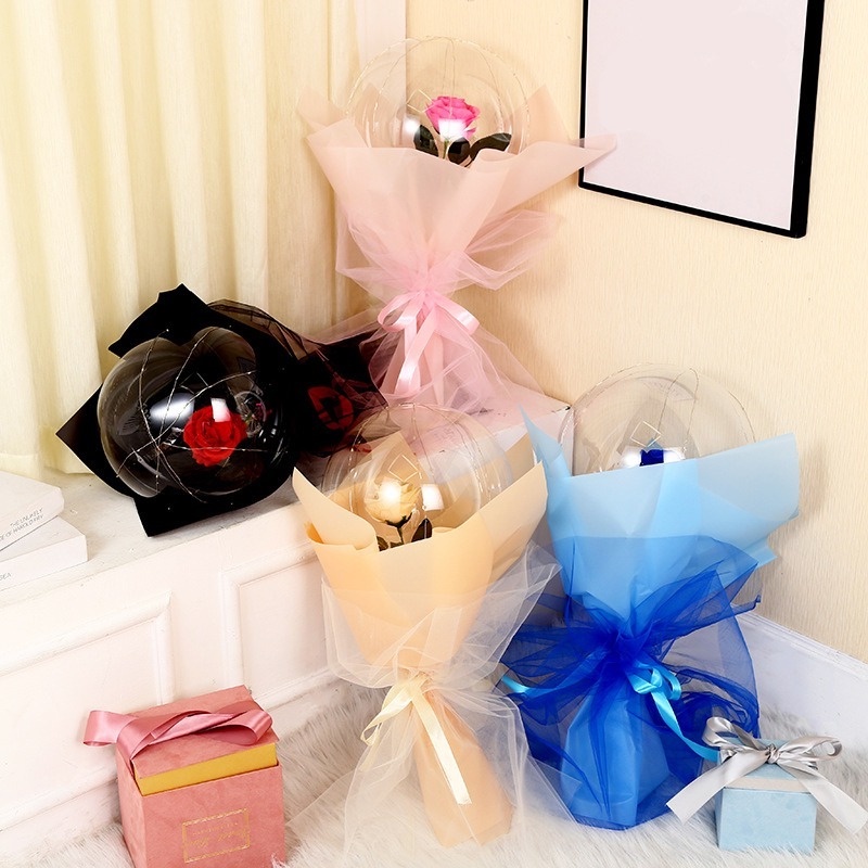 Bóng đèn LED Tự Làm Bóng Bay Bobo Ball Ngày Lễ Tình Nhân Vật Dụng Trang Trí đám Cưới Gửi Món Quà Cho Cô Gái Ngày Lễ Tình Nhân