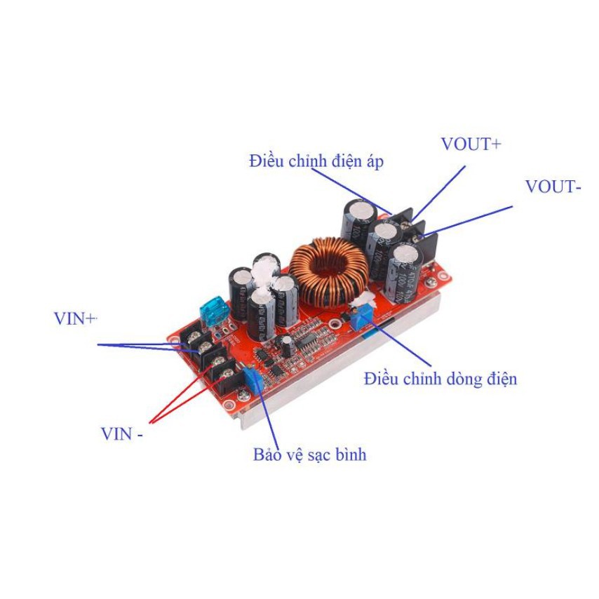 Module Tăng Áp Công Suất Cao 12-83V 20A 1200W