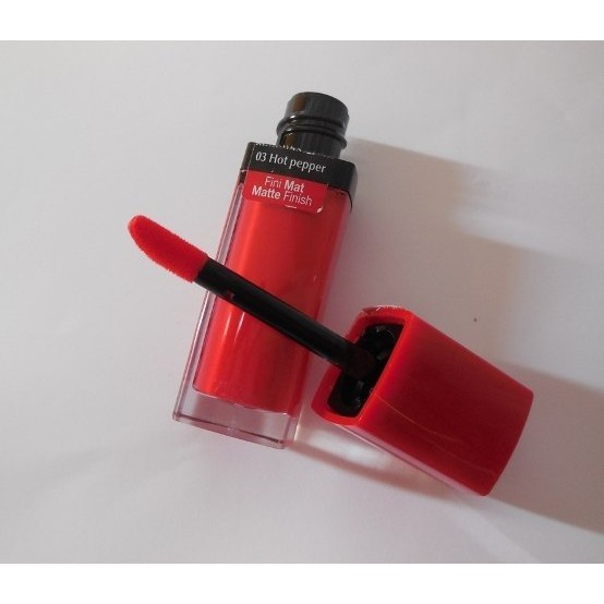 Son kem lì Bourjois Rouge Edition Velvet Hot Pepper – 03 màu đỏ cam thời thượng