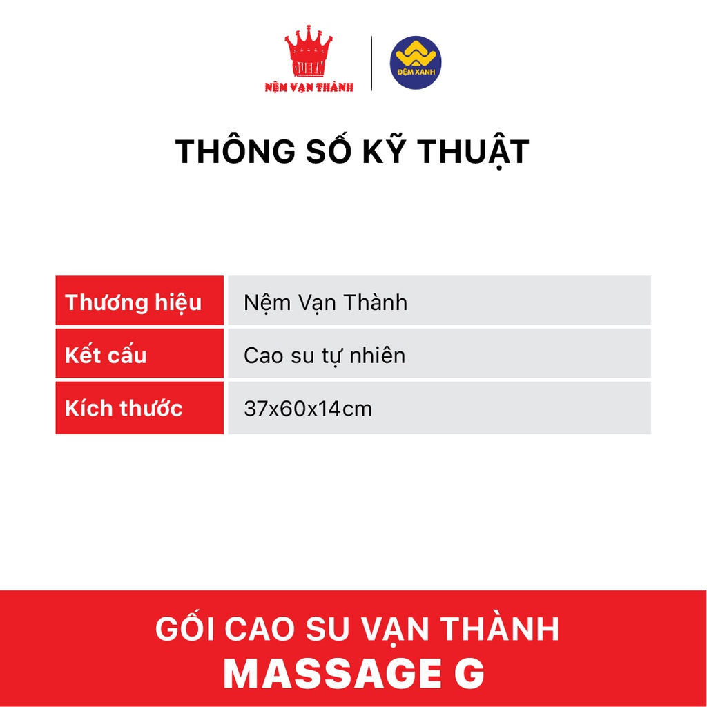 Gối cao su Vạn Thành Massage G