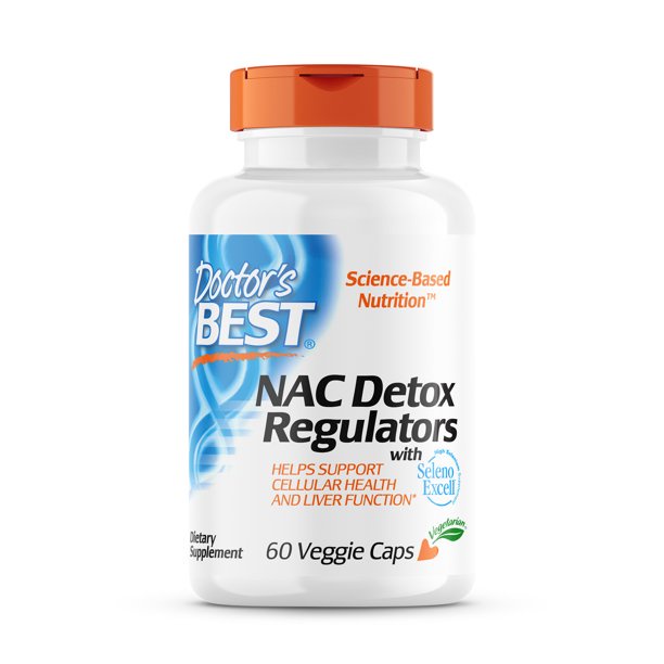 Doctor's Best N-Acetyl-Cysteine Viên uống NAC Detox Regulators 600mg thải độc cơ thể, chống oxy hóa 60 viên