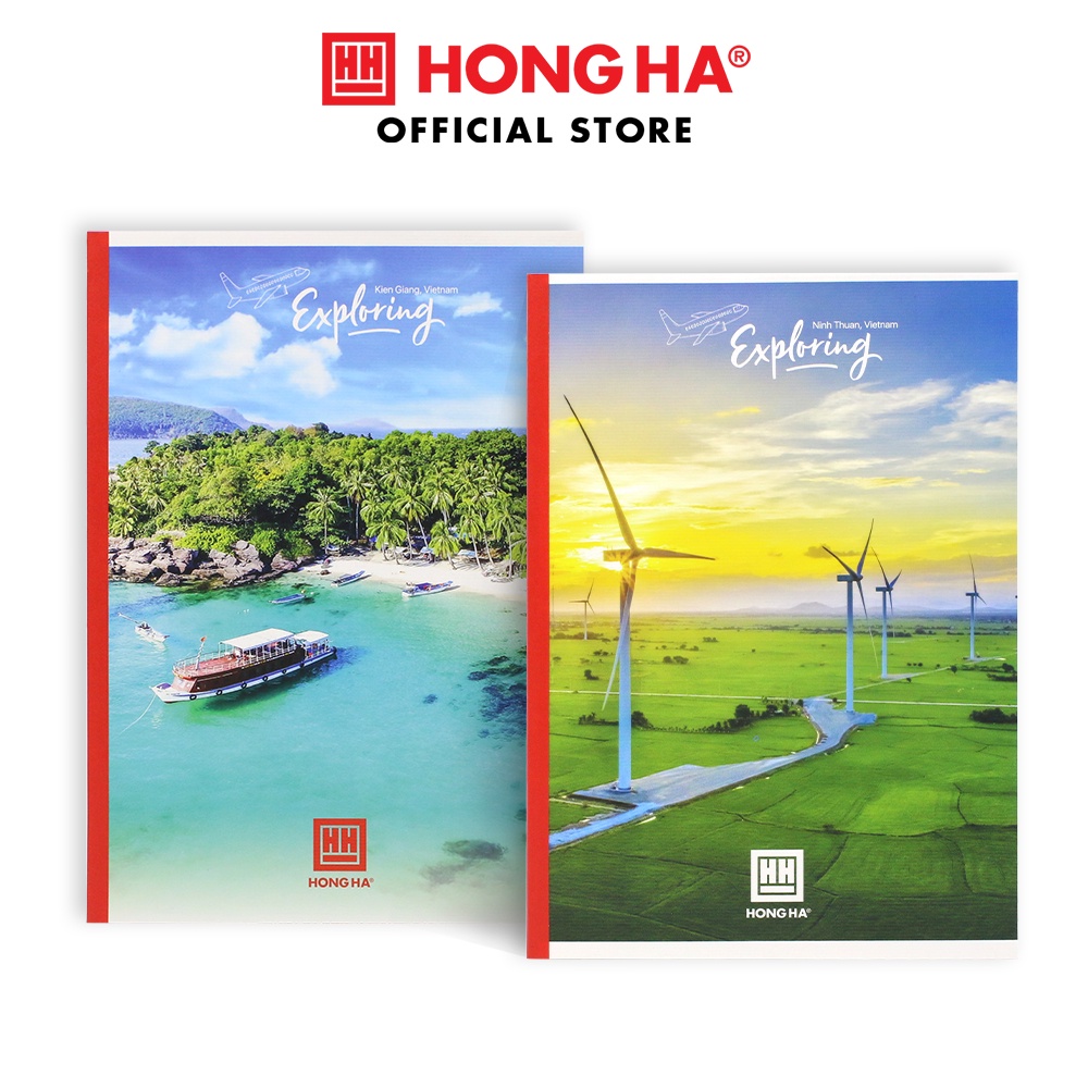 Vở kẻ ngang Hồng Hà 80 trang Exploring 1096 (5 quyển)
