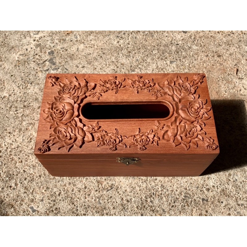 Hộp Giấy Ăn Trạm Hoa Hồng | BigBuy360 - bigbuy360.vn