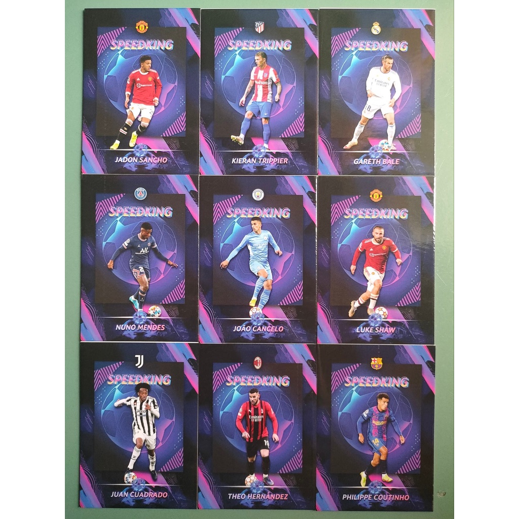 Thẻ SKY UCL SPEEDKING | Gareth Bale, Sancho, Joao Cancelo, Cuadrado, Trippier, Luke Shaw, Mendes, Coutinho, Hernandez