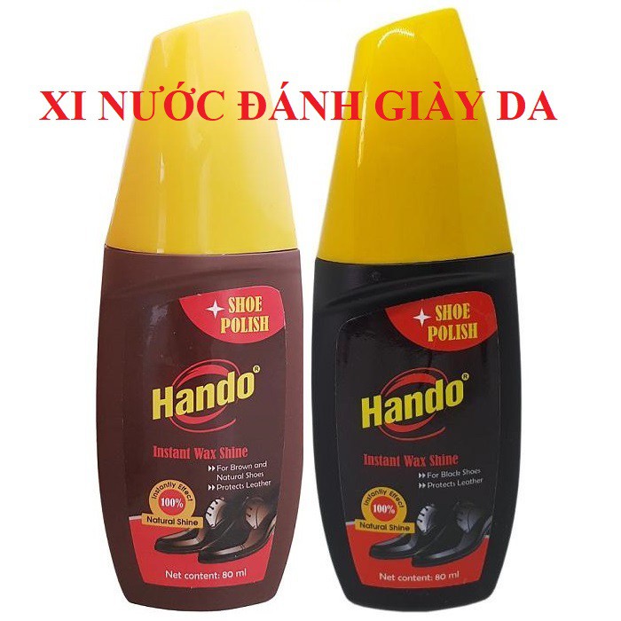 Xi nước đánh giày da nhanh Hando 80ml