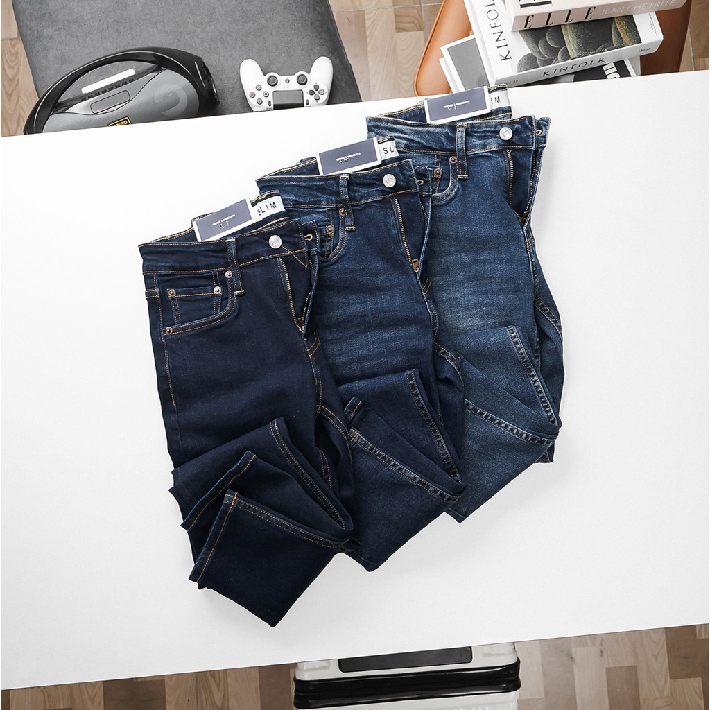 Quần jean nam xuất dư thành phẩm DÁNG SKINNY ÔM trẻ trung, chất vải mềm co giãn , Quần bò nam ôm nhẹ bigsize