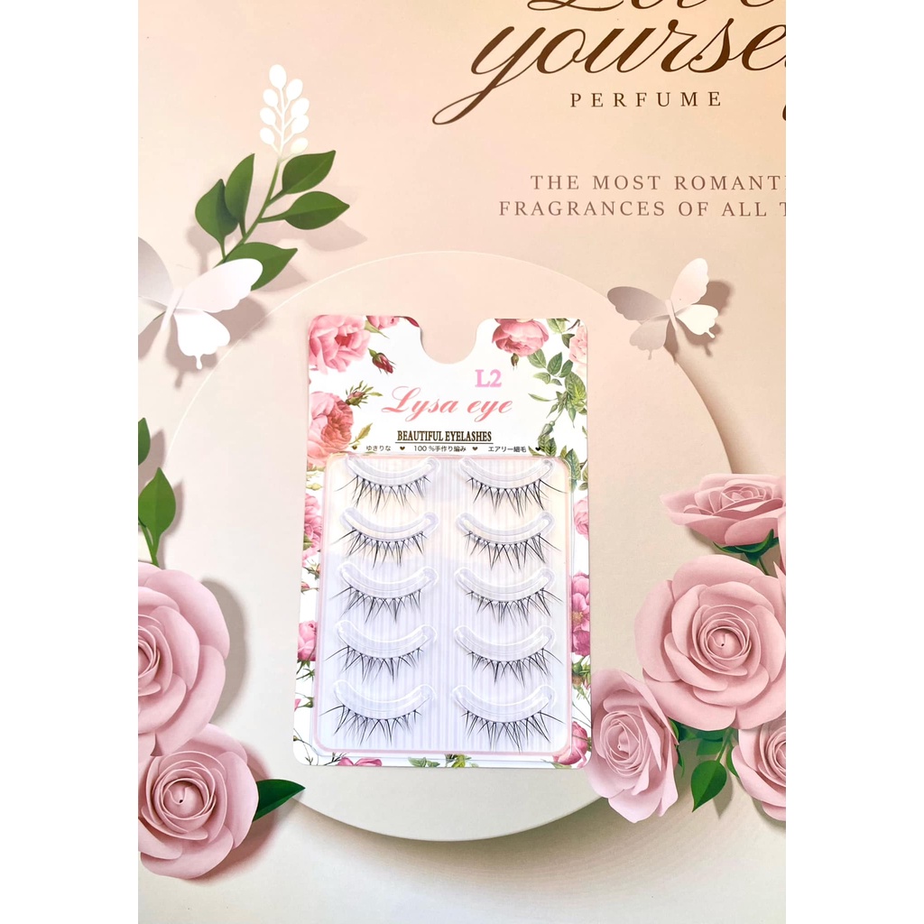 Mi giả gân trong siêu tự nhiên,Mi gân trong Lysa L02,Hộp 5 cặp