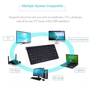 ✨【ivy】 Mini Wireless Keyboard And Mouse Set Waterproof 2.4G For Mac Apple PC Computer