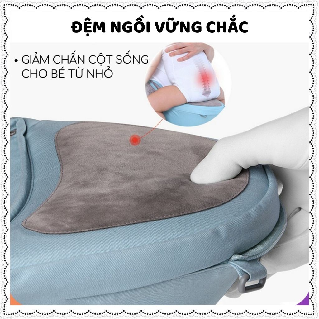 Địu em bé chống gù AAG 6 tư thế ngồi và đeo vai trợ lực cho trẻ sơ sinh, địu cho bé từ 0-36 tháng