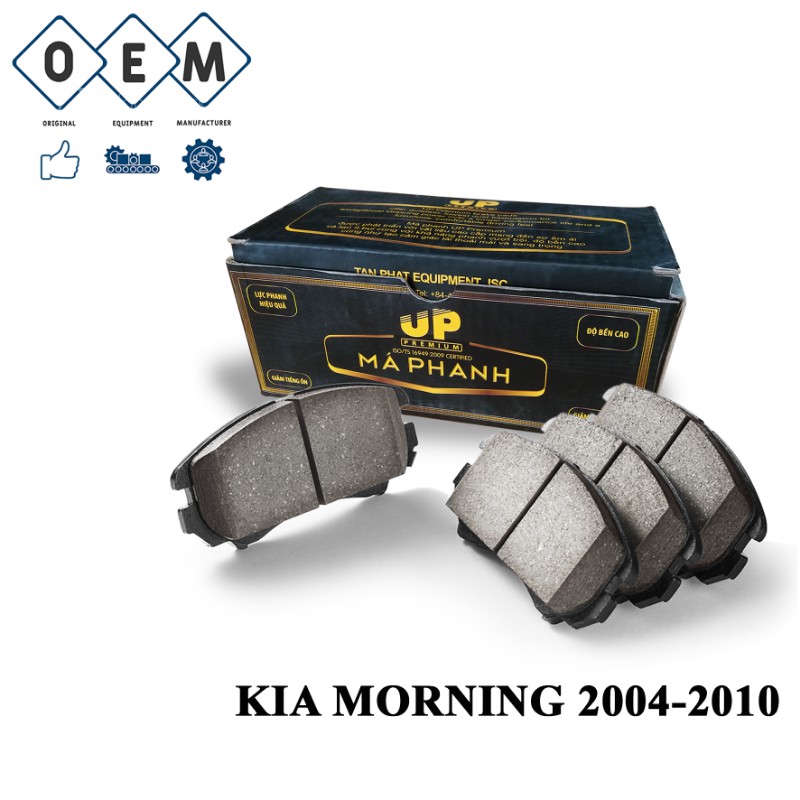 Má phanh sau xe KIA MORNING 2004-2010