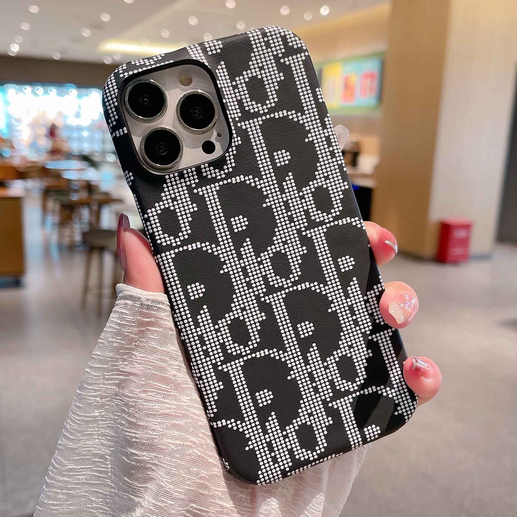 Ốp Điện Thoại Da Thời Trang Cho iPhone14Max 13promax 12 11 xsmax xr xs