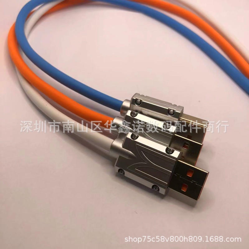 Cáp Sạc Truyền Dữ Liệu Hợp Kim Kẽm Phong Cách Mới Cho Android type-c 6.0 Đậm Đặc 2m