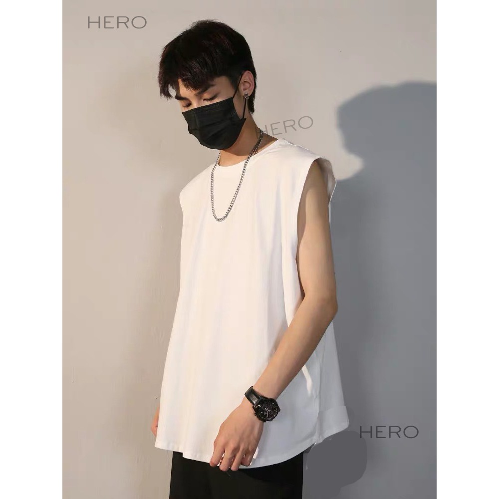 [100% COTTON] Áo Sát Nách Tanktop Unisex MrHero Form Rộng Trơn Outfits Năng Động Áo 3 lỗ Tập Gym Thể thao AP06 | BigBuy360 - bigbuy360.vn