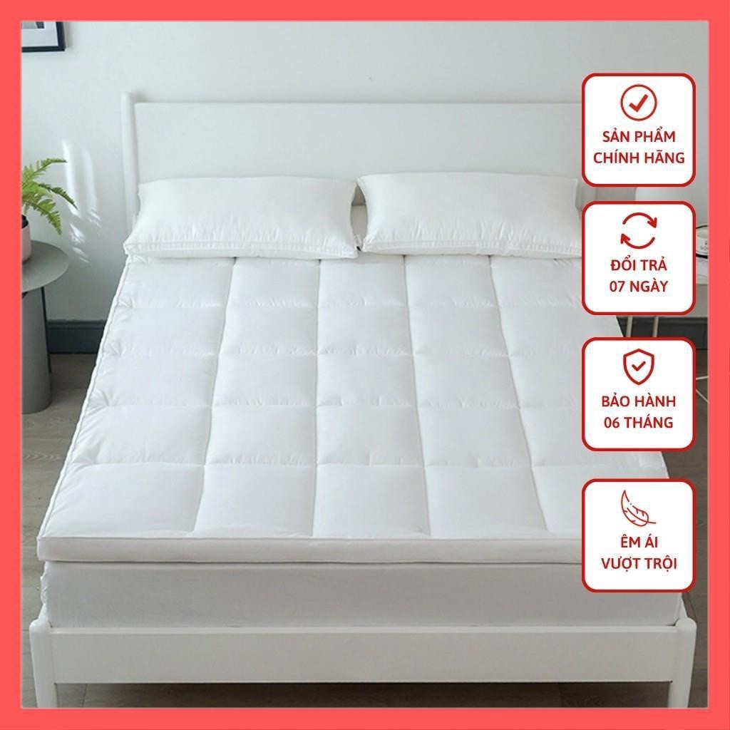 [Cực Hot] Topper Tấm làm mềm nệm tiện nghi Microfiber Cao cấp, êm ái vượt trội chuyên dùng khách sạn 5 sao