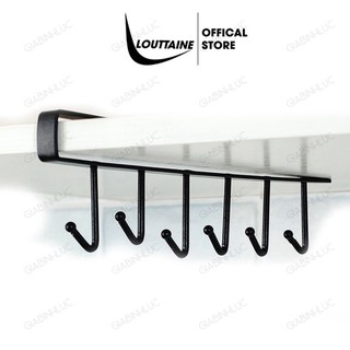 Móc treo đồ thông minh đa năng kẹp gắn dưới bàn kệ giá để cửa cho dụng cụ nhà tắm làm bếp nấu ăn tủ quần áo