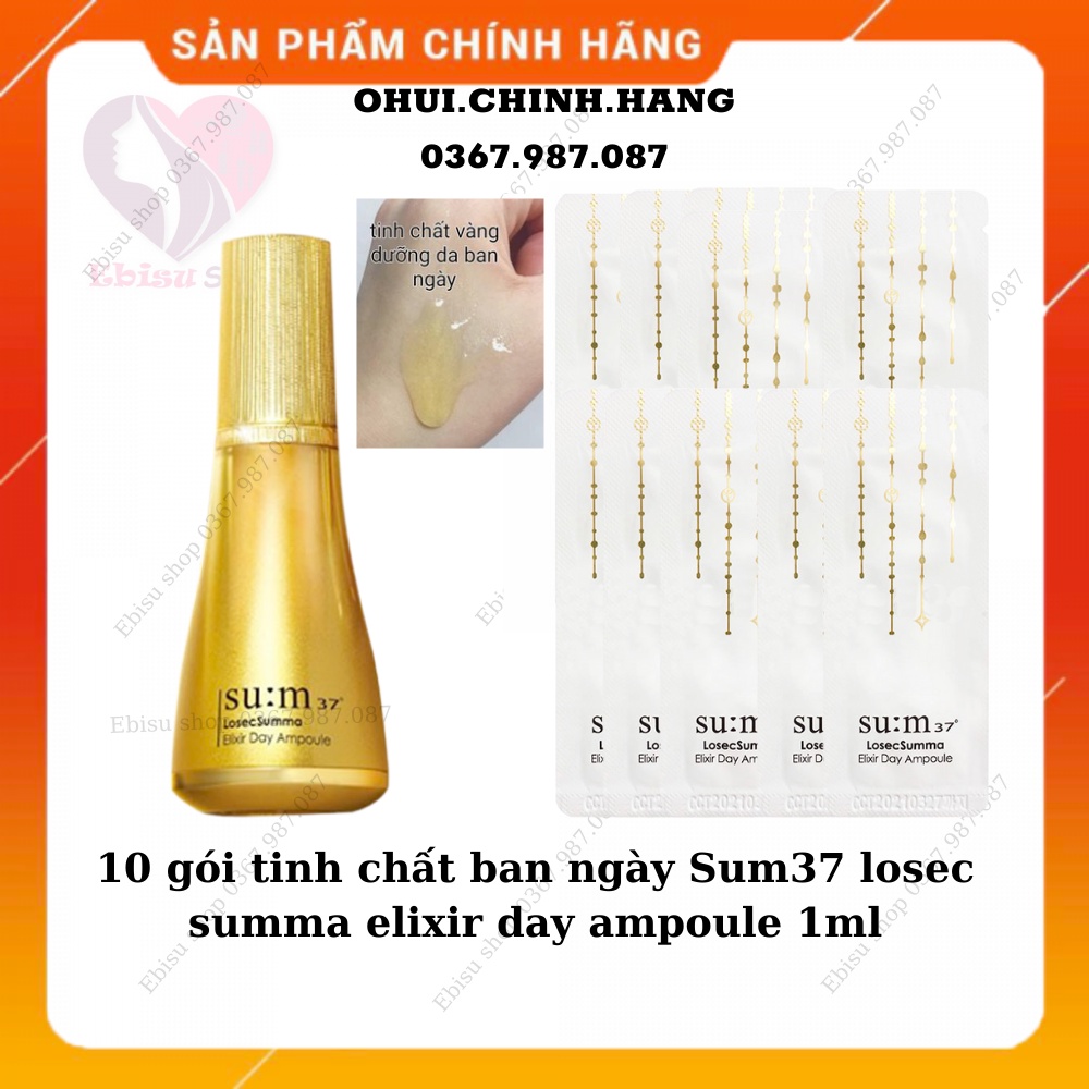 10 gói tinh chất vàng su:m37 ngày_#losec_summa