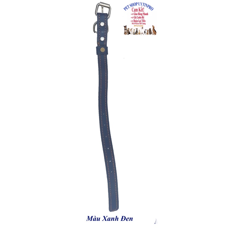 Vòng cổ da cho Chó từ 15kg đến 30kg Bản rộng 3cm Dài 60cm Chất liệu da bền đẹp, Chắc chắn, An toàn cho Thú cưng