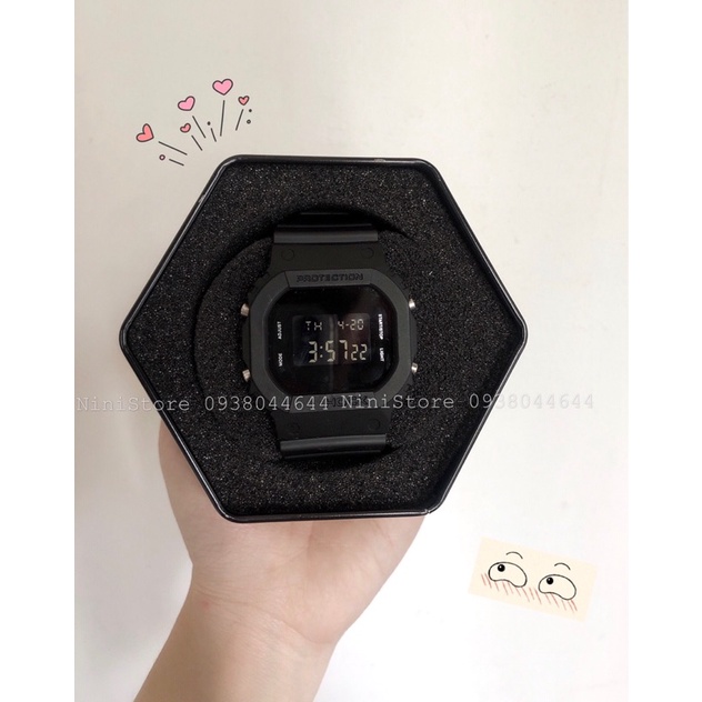 Đồng hồ cá tính cho nam, nữ Full Đen GX-56BB