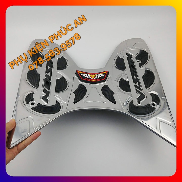 Thảm lót sàn INOX, CAO SU xe VISION năm 2014 2015 2016 2017 2018 2019 2020 gác để chân trước xe Honda
