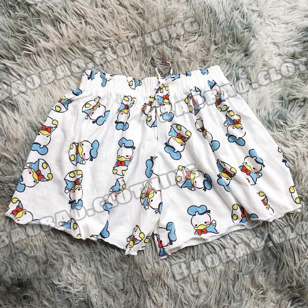 Quần Short Nữ Mặc Nhà Họa Tiết Kitty - BaoBao.Clothing [FREESHIP] - Quần đùi nữ mặc nhà say hi kít ty cute phomaique