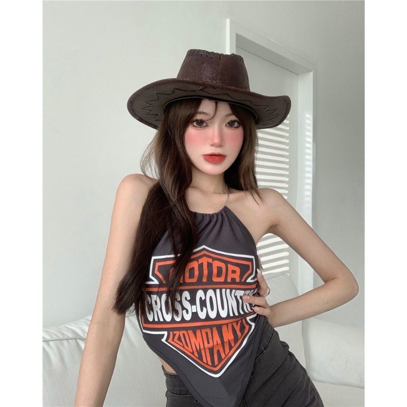 COZOK Áo Tank Top Không Tay Thiết Kế Quyến Rũ Thời Trang