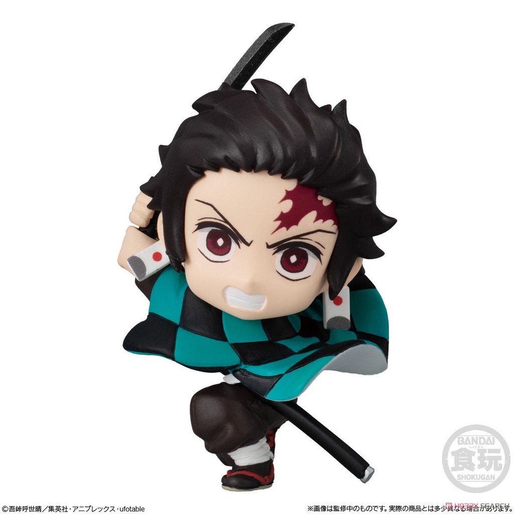 Bandai Mô Hình Demon Slayer Kimetsu no Yaiba Adverge Motion 3 Set Shokugan Candy Toy Figure Đồ Chơi Anime