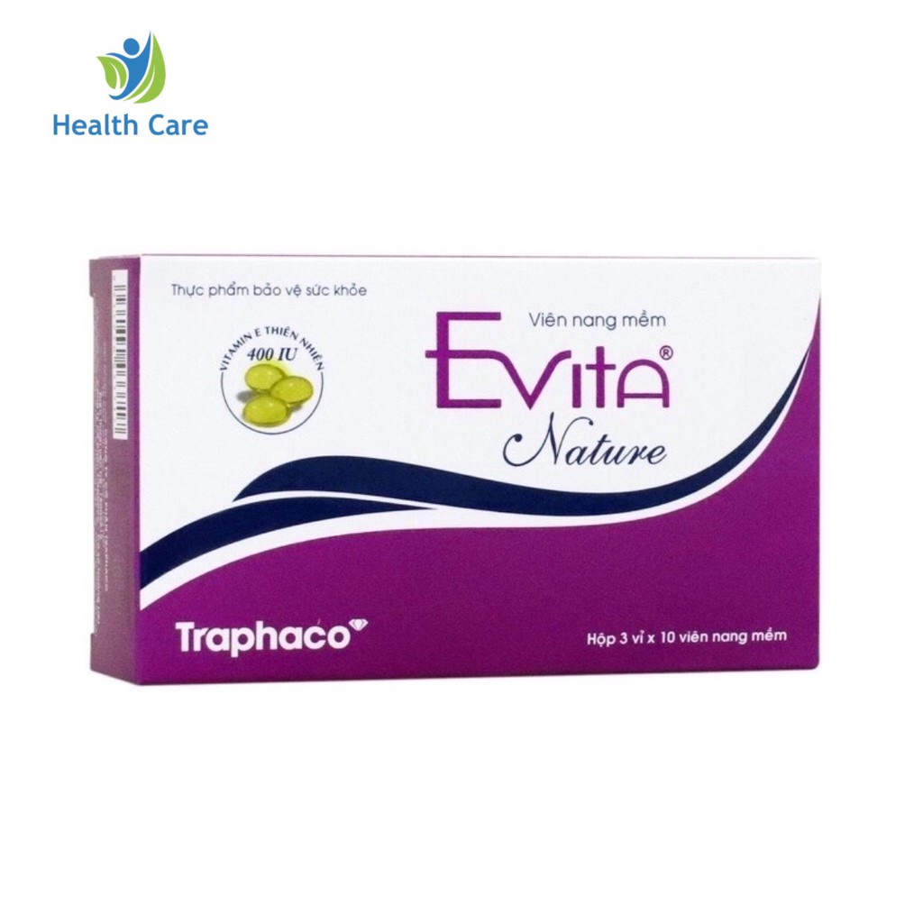 Viên Uống Evita Nature Bổ Sung Vitamin E Traphaco Hộp 30 Viên