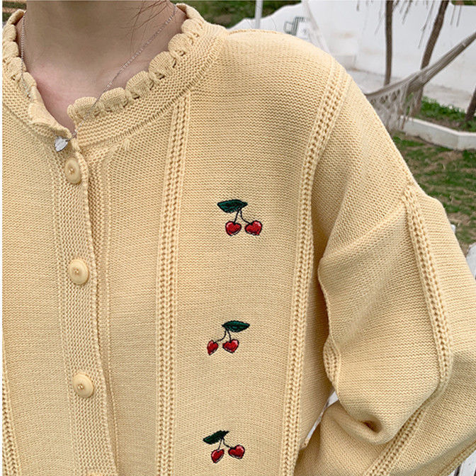 Áo Khoác Cardigan Cổ Chữ V Phong Cách Hàn Quốc Thời Trang Nữ | BigBuy360 - bigbuy360.vn