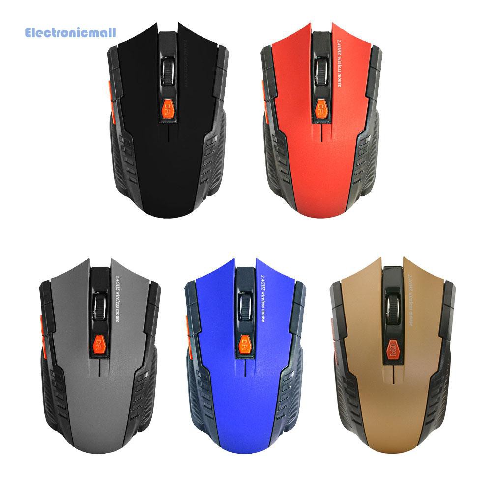 ElectronicMall01 2.4GHz Wireless Mice with USB Receiver Gamer 1600DPI Mouse for Computer Laptop