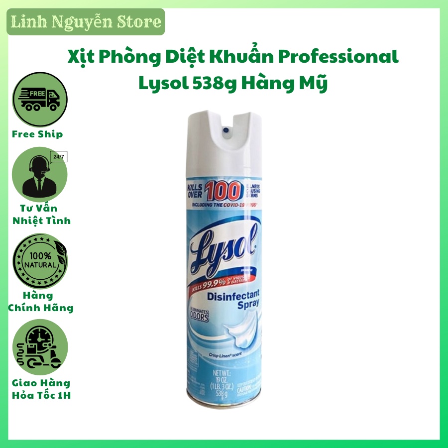 Xịt Phòng Diệt Khuẩn Professional Lysol 538g Hàng Mỹ