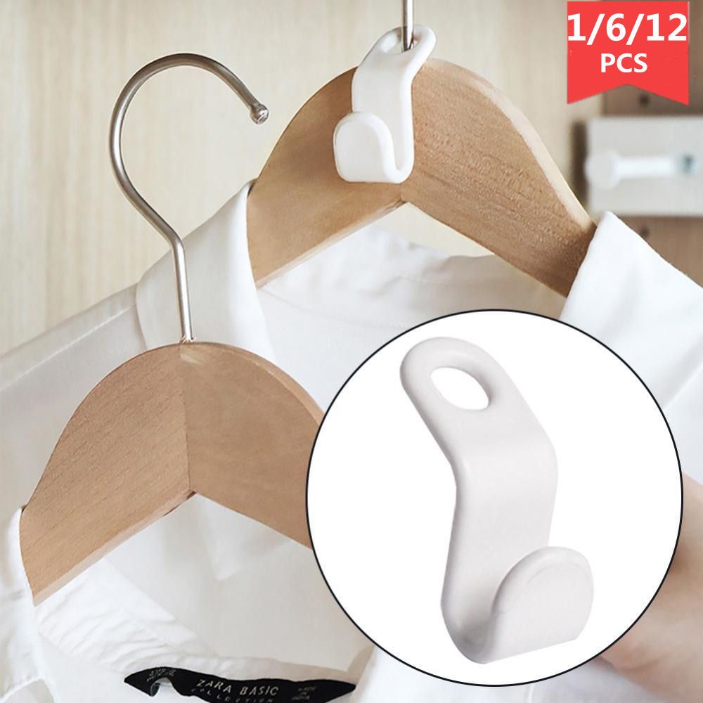 Móc treo quần áo hình chữ S bằng nhựa đa năng tiết kiệm không gian