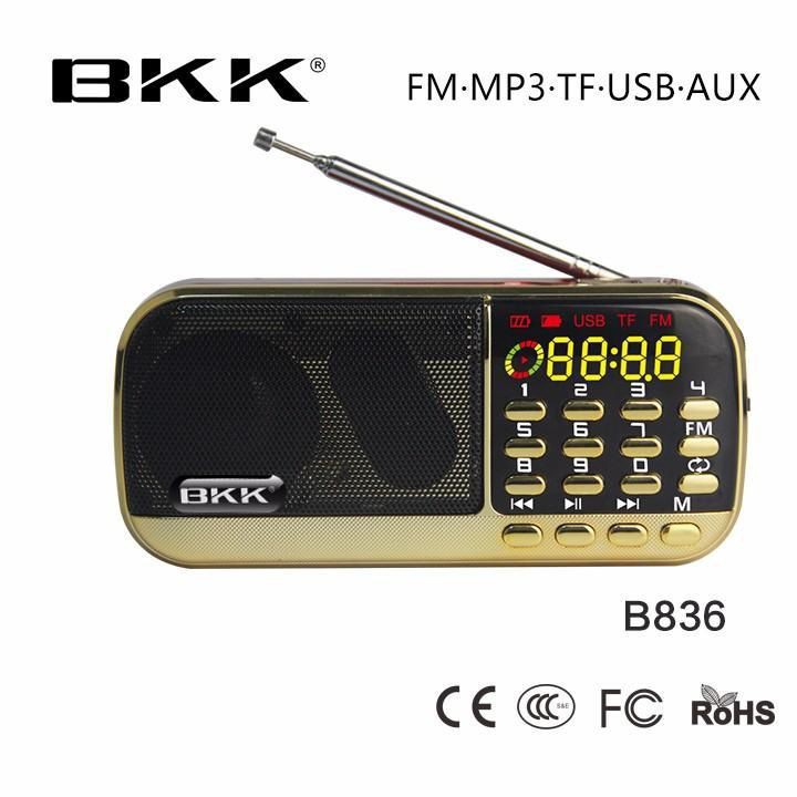 Loa BKK B836 chính hãng, nghe nhạc, nghe kinh, nghe đài FM, USB Thẻ nhớ bán x0ng