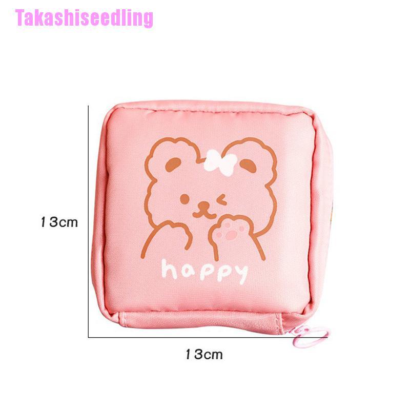 Túi Đựng Băng Vệ Sinh / Trang Điểm / Tai Nghe Bằng Cotton Dễ Thương