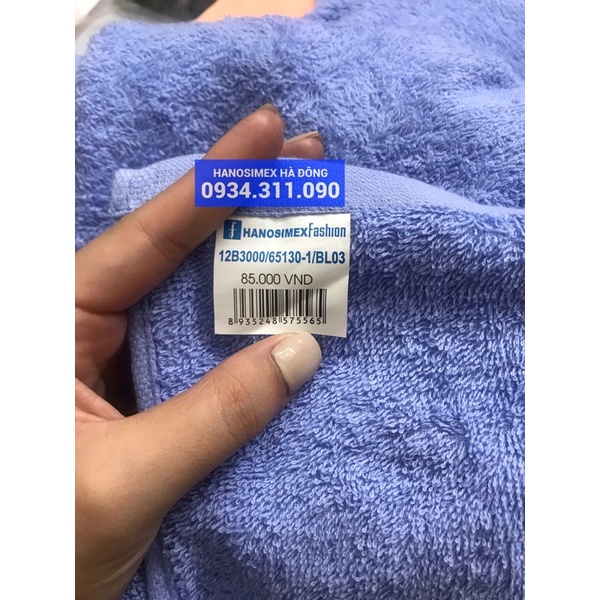 Khăn tắm 65x135cm x250gr Hanosimex sợi bông 100% cotton xuất Nhật dư, lỗi
