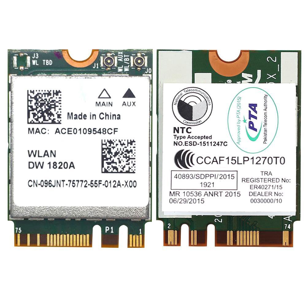Gf6 Card WiFi DW1820A - BCM9340ZAE hỗ trợ cài đặt hackintosh - chuẩn M.2 / NGFF