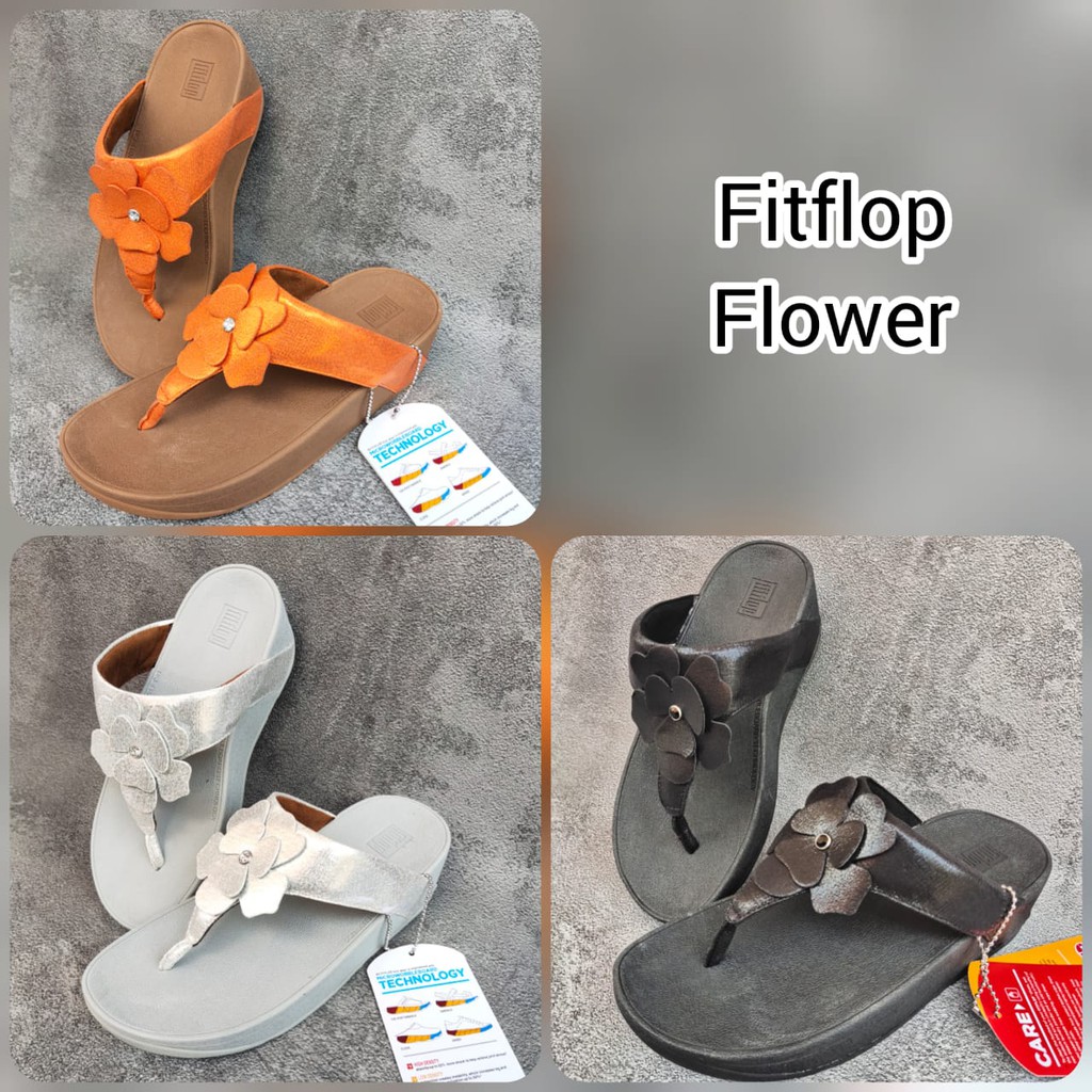 Fitflop Dép Xỏ Ngón Đính Hoa Thời Trang Cho Nữ