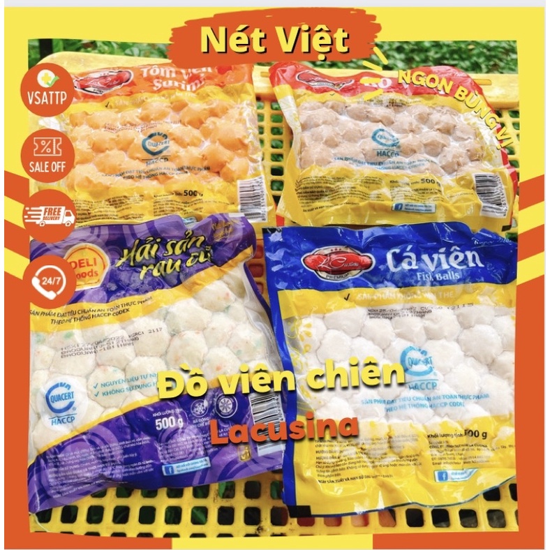 Tôm viên, tôm viên chiên Lacusina ngon và rẻ.