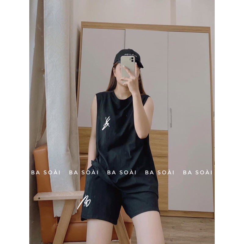 Set bộ ❤️FREESHIP❤️Áo thun tanktop kèm quần short mùa hè dành cho nữ Nhungkudo