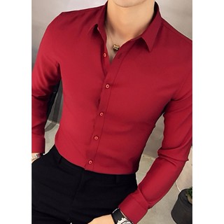 Áo sơ mi nam trơn -Đặc biệt vải KHÔNG nhăn