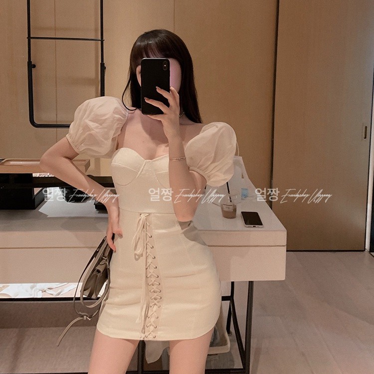 Đầm nữ dáng ôm tay ngắn mini Emilyshop